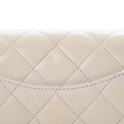 Chanel Shiny Goatskin Quilted Small Double Carry Waist Chain Flap White 10 of 15