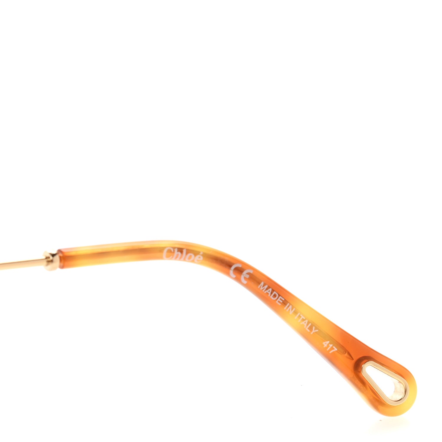 Chloe Aviator Sunglasses CE139S Gold Tortoise 5 of 7