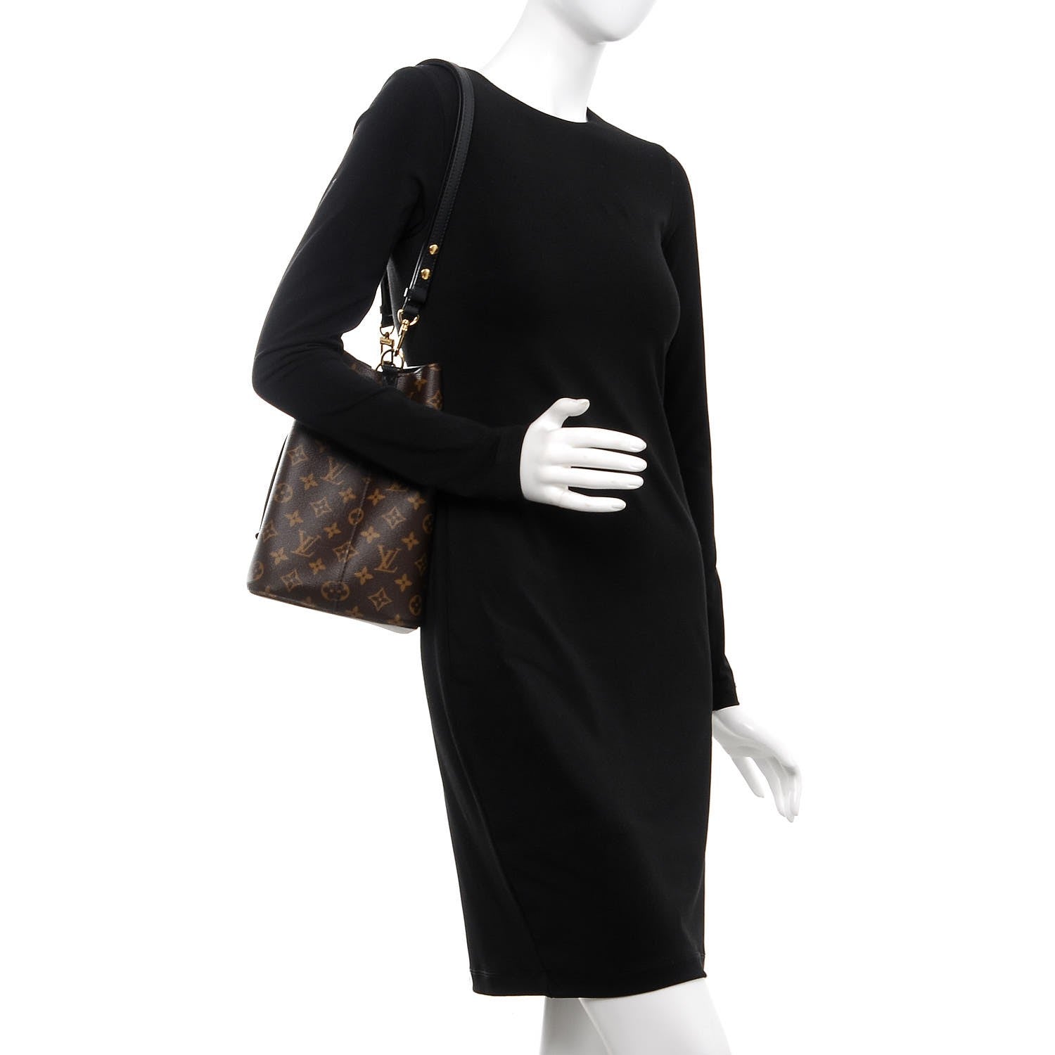 Louis Vuitton Monogram Neonoe MM Black 2 of 9