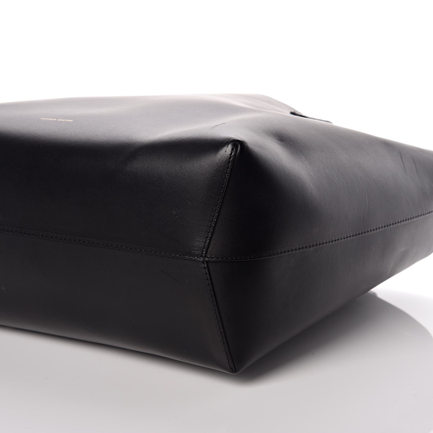 Mansur Gavriel Calfskin Small Shopping Tote Black Blu 9 of 12