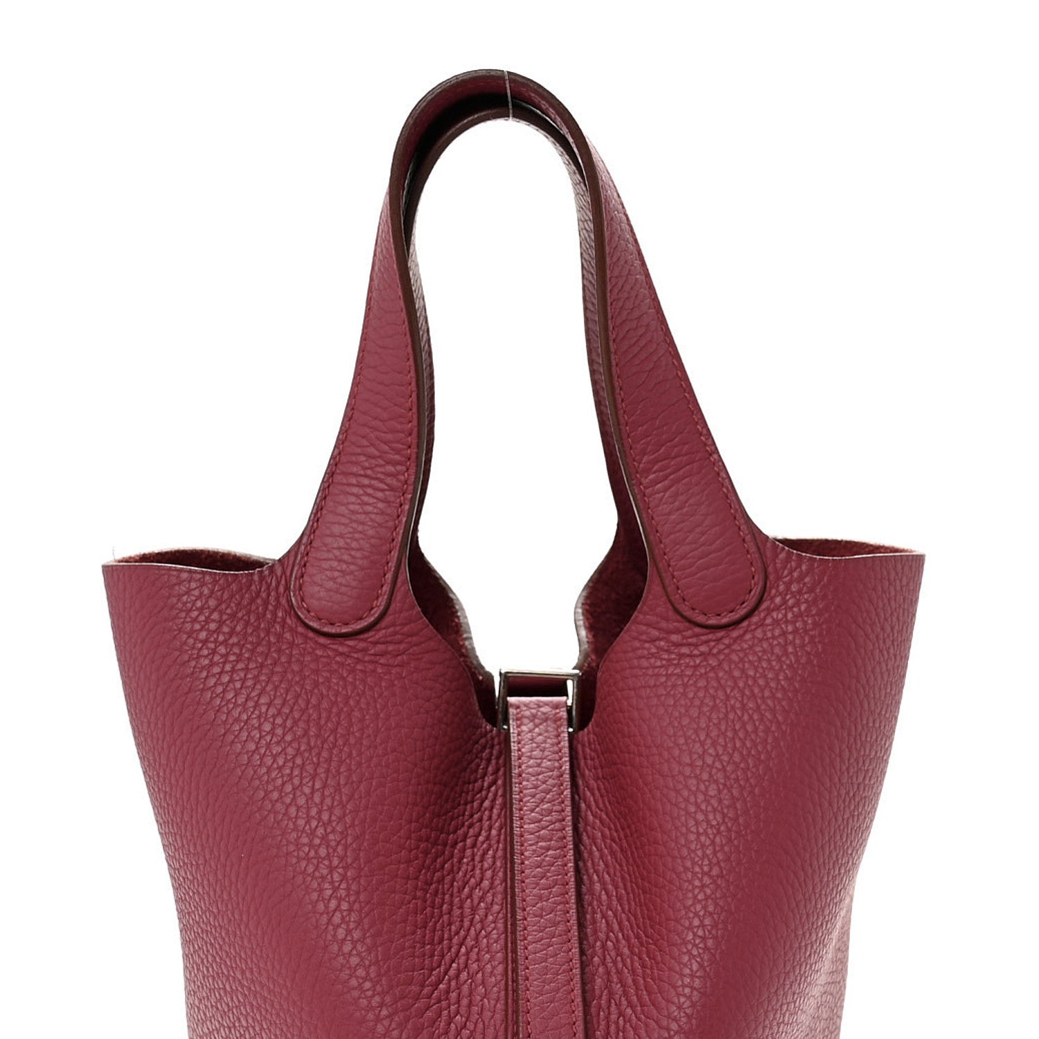 Hermes Taurillon Clemence Picotin Lock 18 PM Rubis 7 of 10