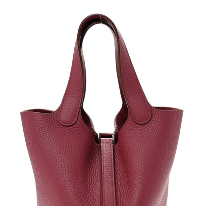 Hermes Taurillon Clemence Picotin Lock 18 PM Rubis 7 of 10