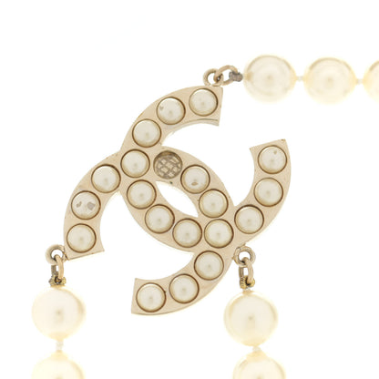 Chanel Pearl CC Necklace Belt Light Gold 2 of 5