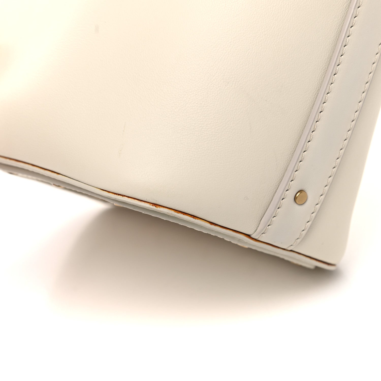 Chloe Smooth Calfskin Small Roy Bucket Bag Natural White 13 of 17