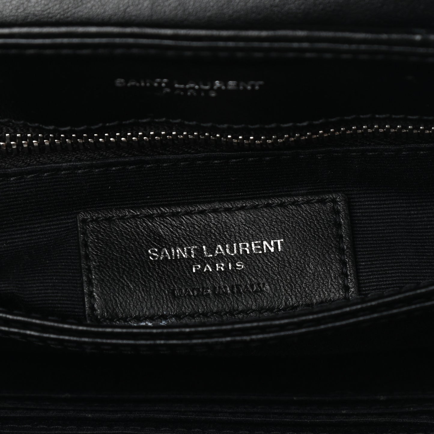 Calfskin Y Quilted Monogram Toy Loulou Crossbody Bag Black