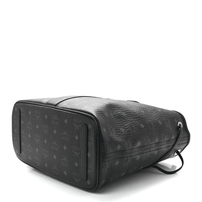 MCM Visetos Medium Liz Reversible Shopper Tote Black 13 of 18