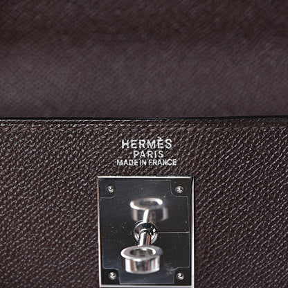Hermes Epsom Kelly Retourne 32 Chocolate Orange 16 of 46