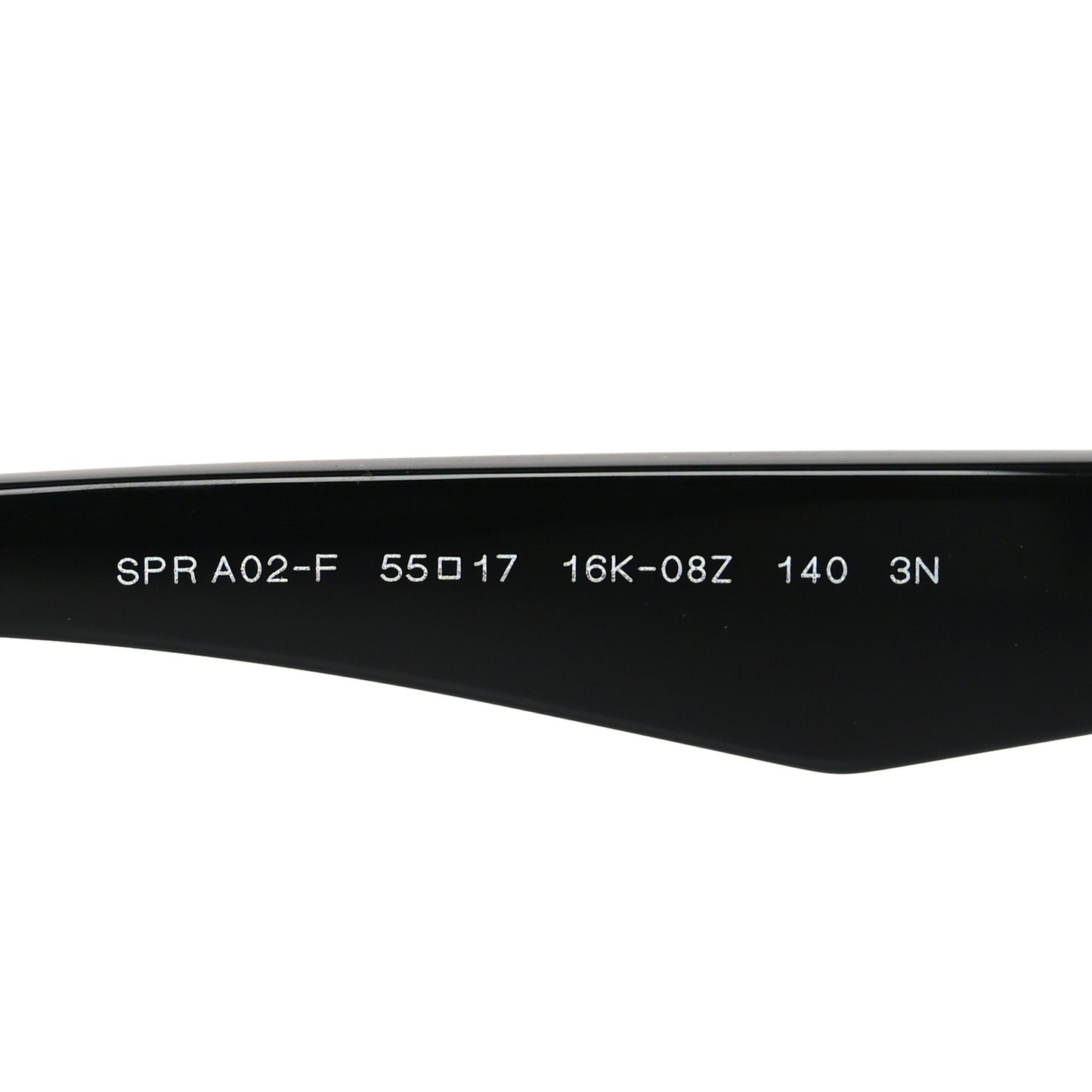 Acetate Logo Sunglasses SPR A02-F Black