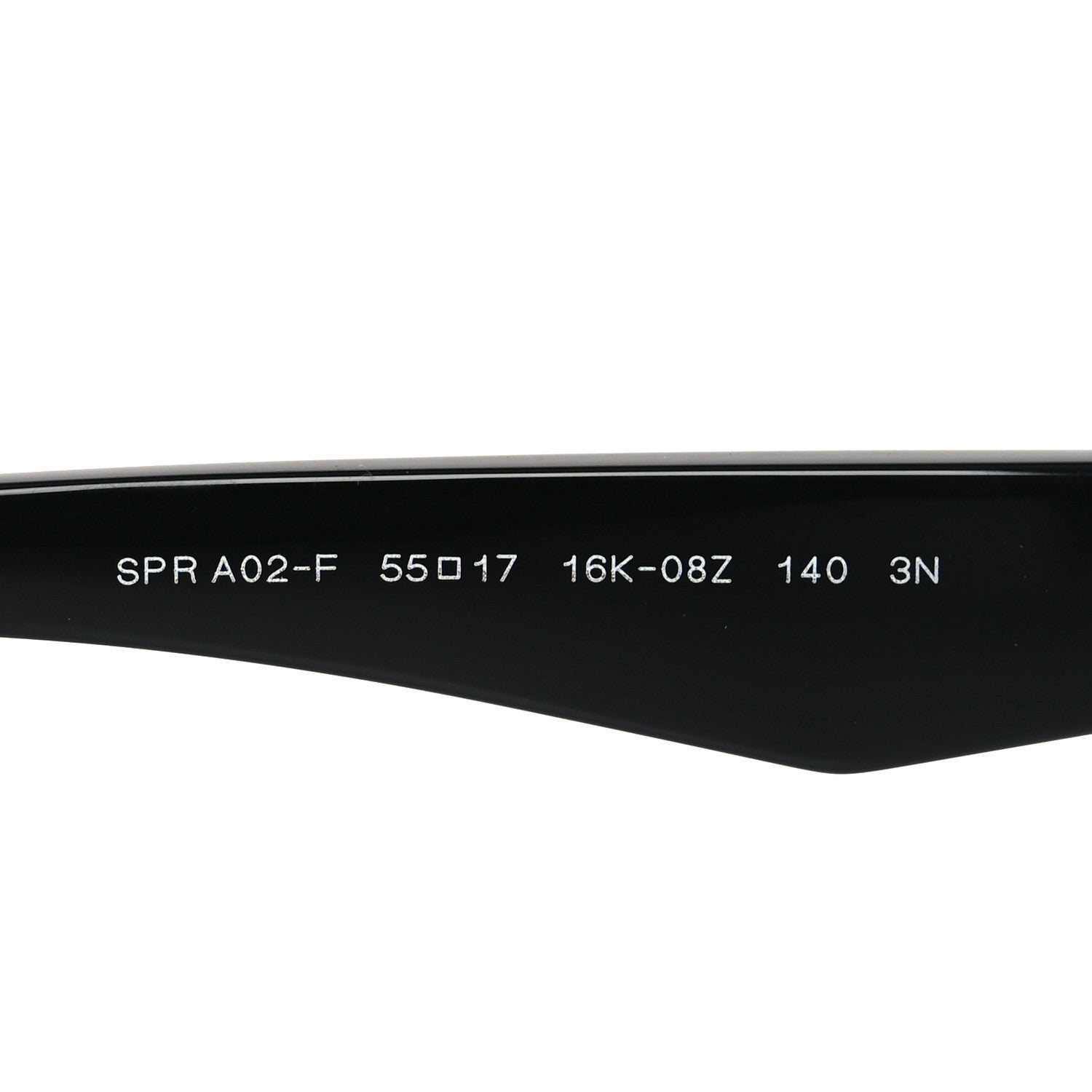 Prada Acetate Logo Sunglasses SPR A02-F Black 6 of 7