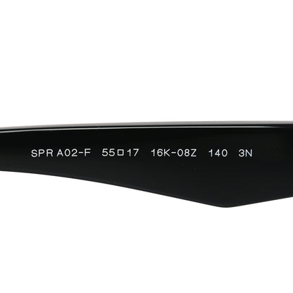 Prada Acetate Logo Sunglasses SPR A02-F Black 6 of 7