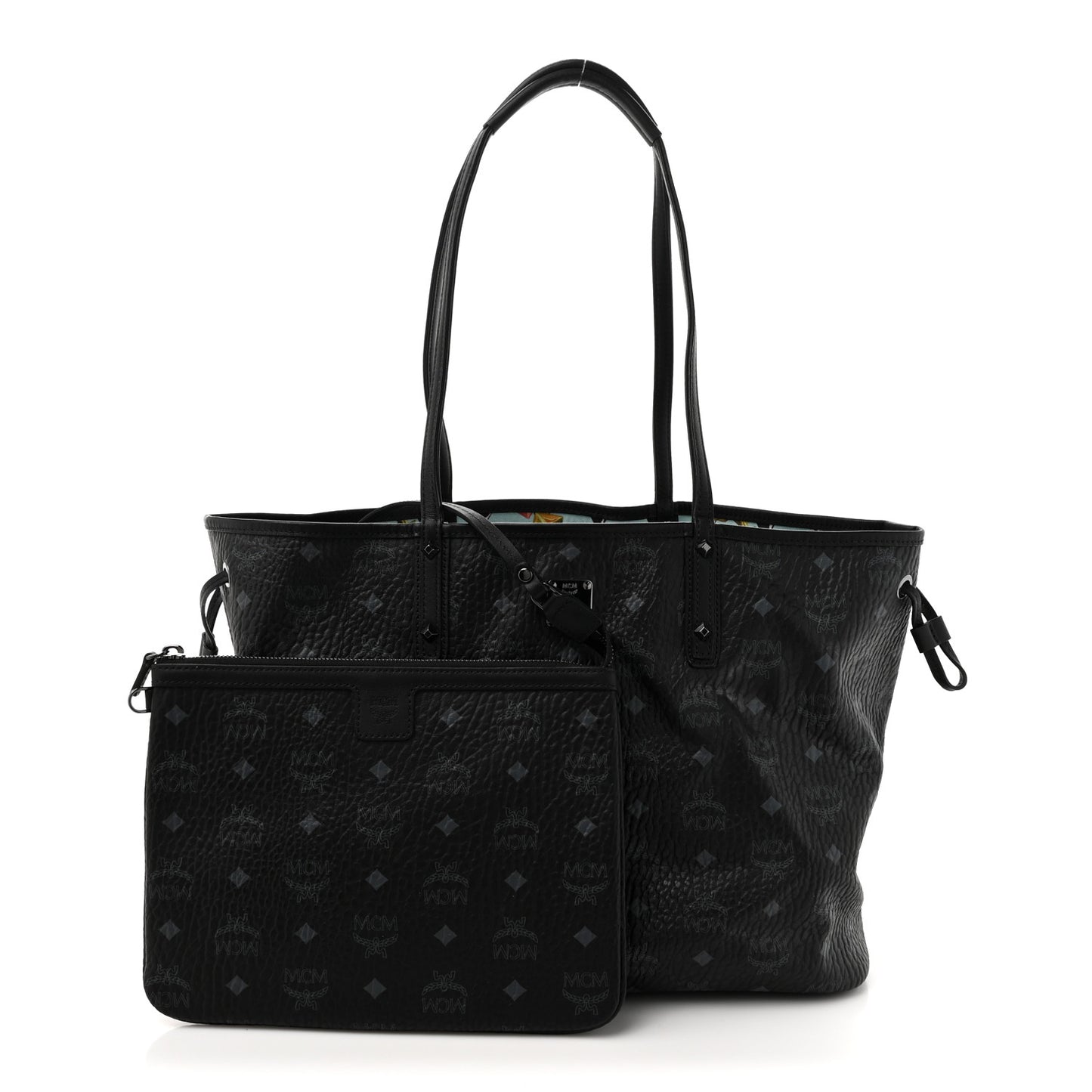 Visetos Medium Project Reversible Shopper Tote Black