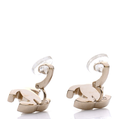 Chanel Metal CC Turnlock Clip On Earrings Gold 3 of 4