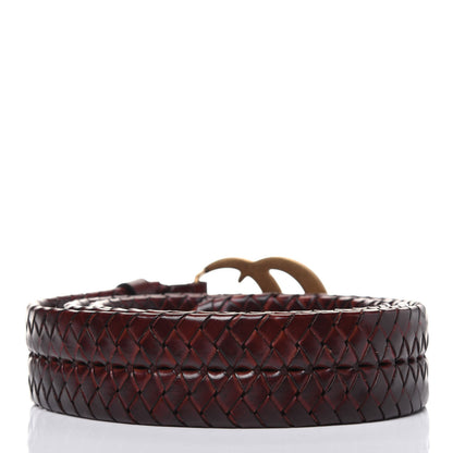 Gucci Calfskin Braided Double G 40mm Belt 115 46 Cuoio Bruciato 2 of 5