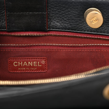 Chanel Calfskin Stitched Archi Chic Large Tote Black 6 of 10