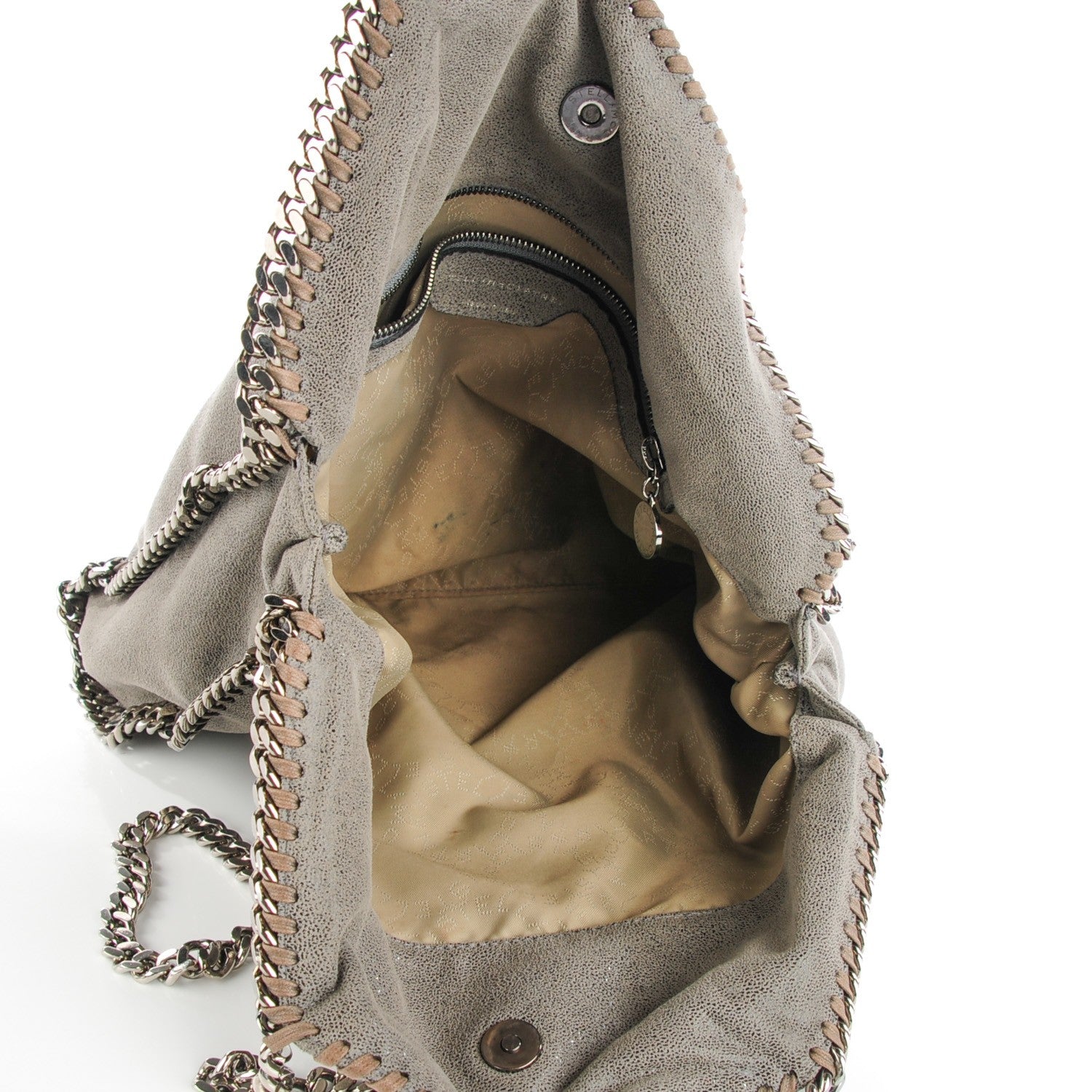 Stella McCartney Shaggy Deer Falabella Fold Over Tote Grey 5 of 8