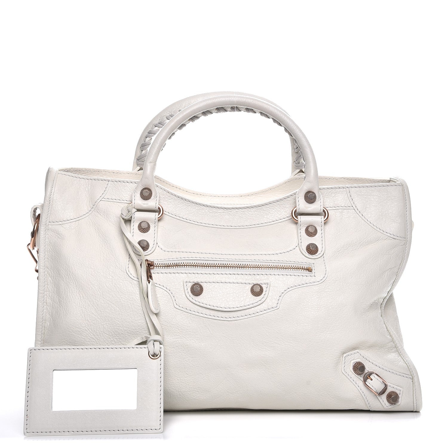 Balenciaga Agneau Giant 12 Rose Gold Hardware City White Light 1 of 10