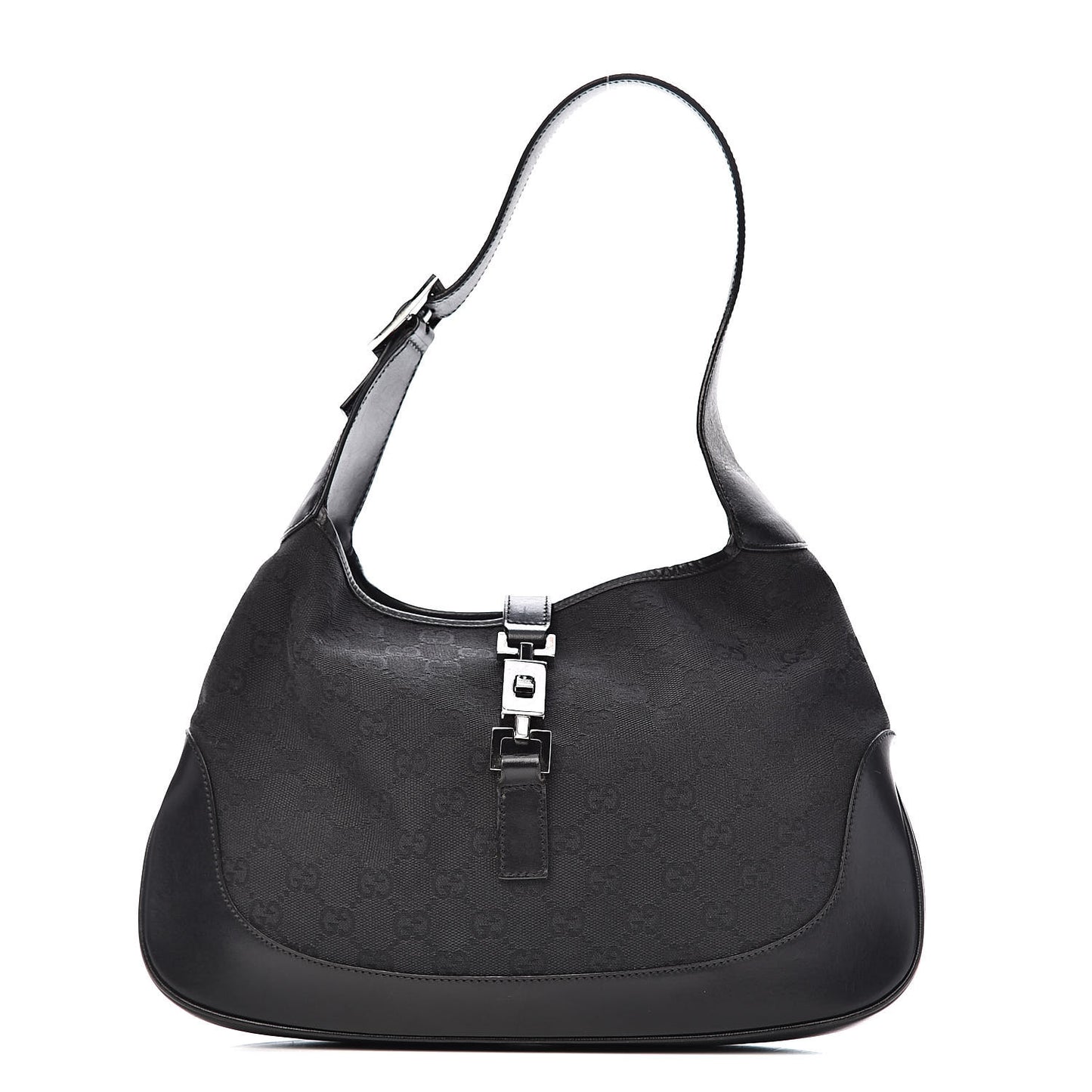 Monogram Small Jackie O Hobo Black