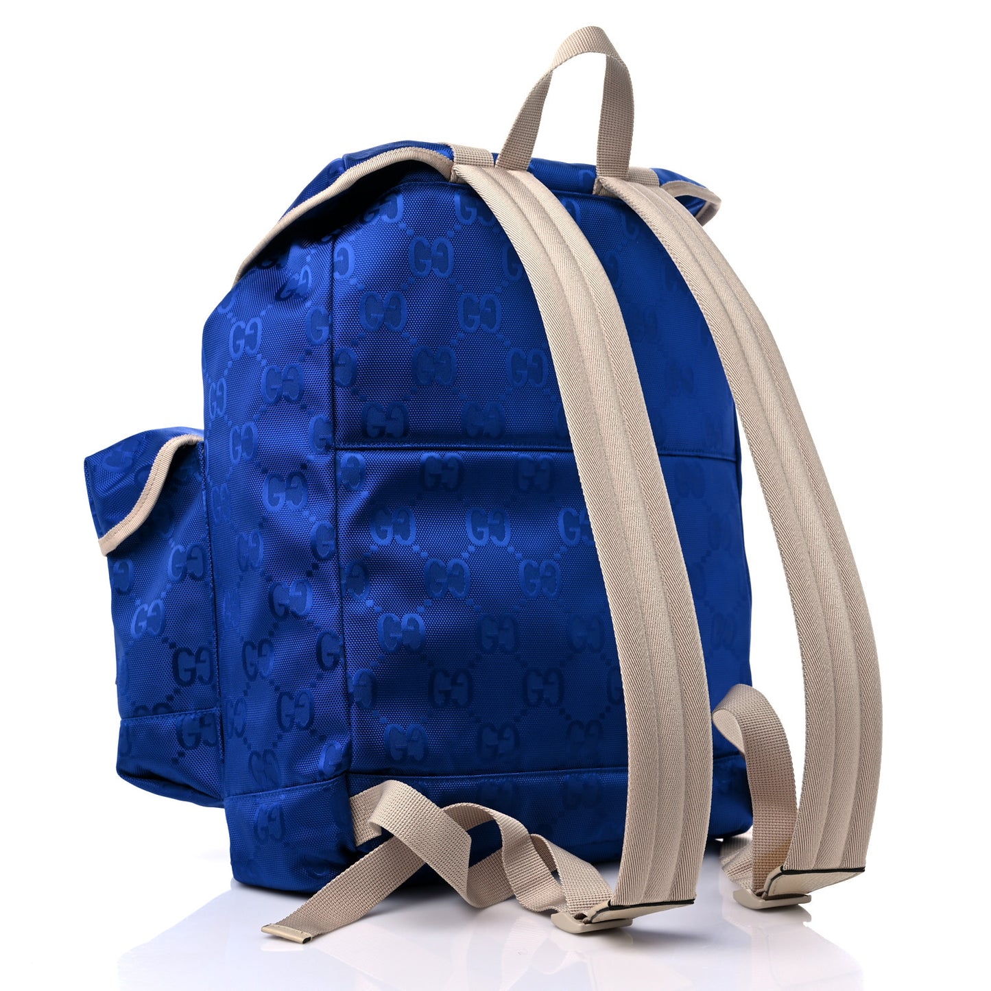 Econyl Nylon Monogram Off The Grid Utility Pocket Backpack Orient Blue New Plaster