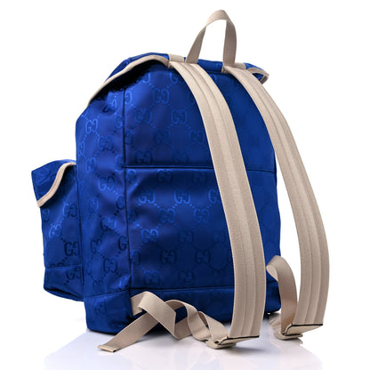 Gucci Econyl Nylon Monogram Off The Grid Utility Pocket Backpack Orient Blue New Plaster 3 of 9