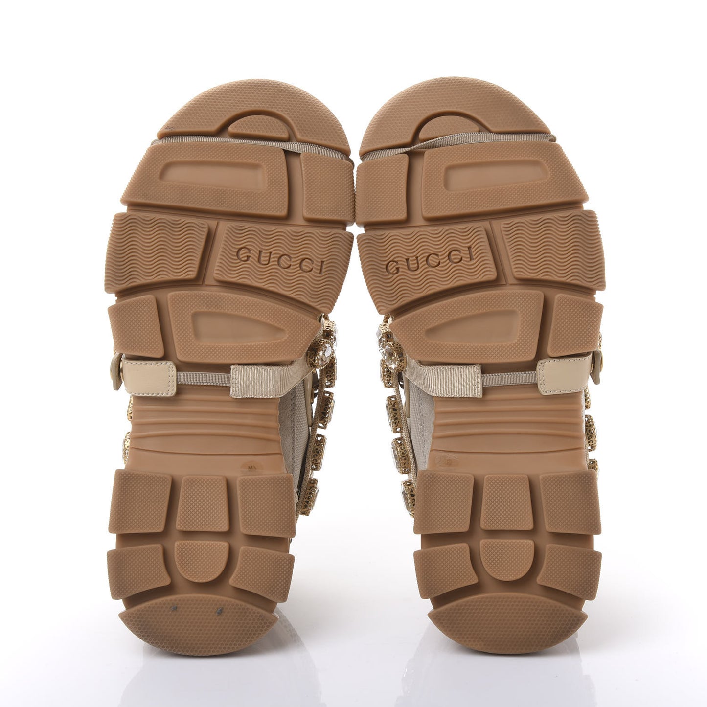 X SEGA Mesh Canvas Calfskin Removable Crystals Flashtrek Sneakers 40 Mystic White Oatmeal Sand Storm