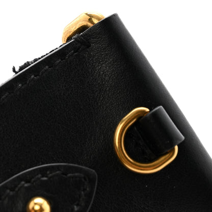 Christian Dior Canvas Embroidered Jardin D'Hive Shoulder Strap Black Multicolor 4 of 7