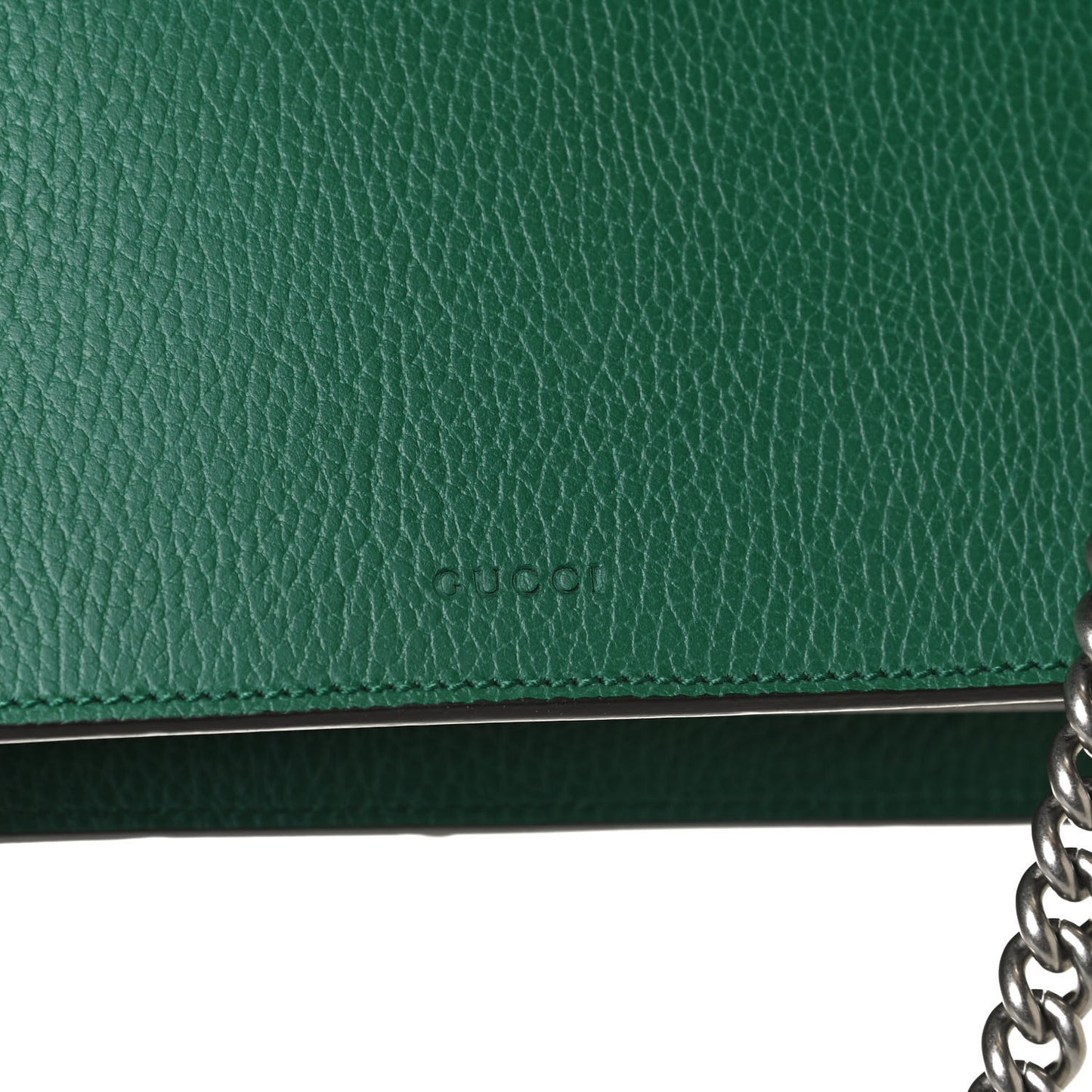 Pebbled Calfskin Small Dionysus Shoulder Bag Emerald
