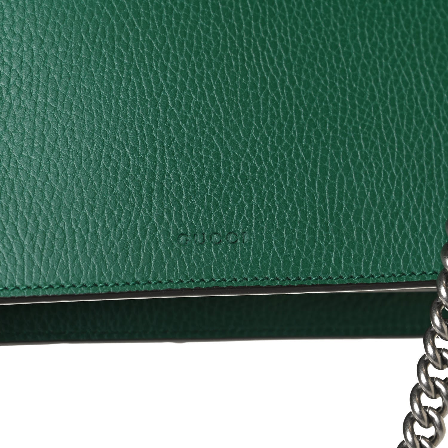 Gucci Pebbled Calfskin Small Dionysus Shoulder Bag Emerald 12 of 14