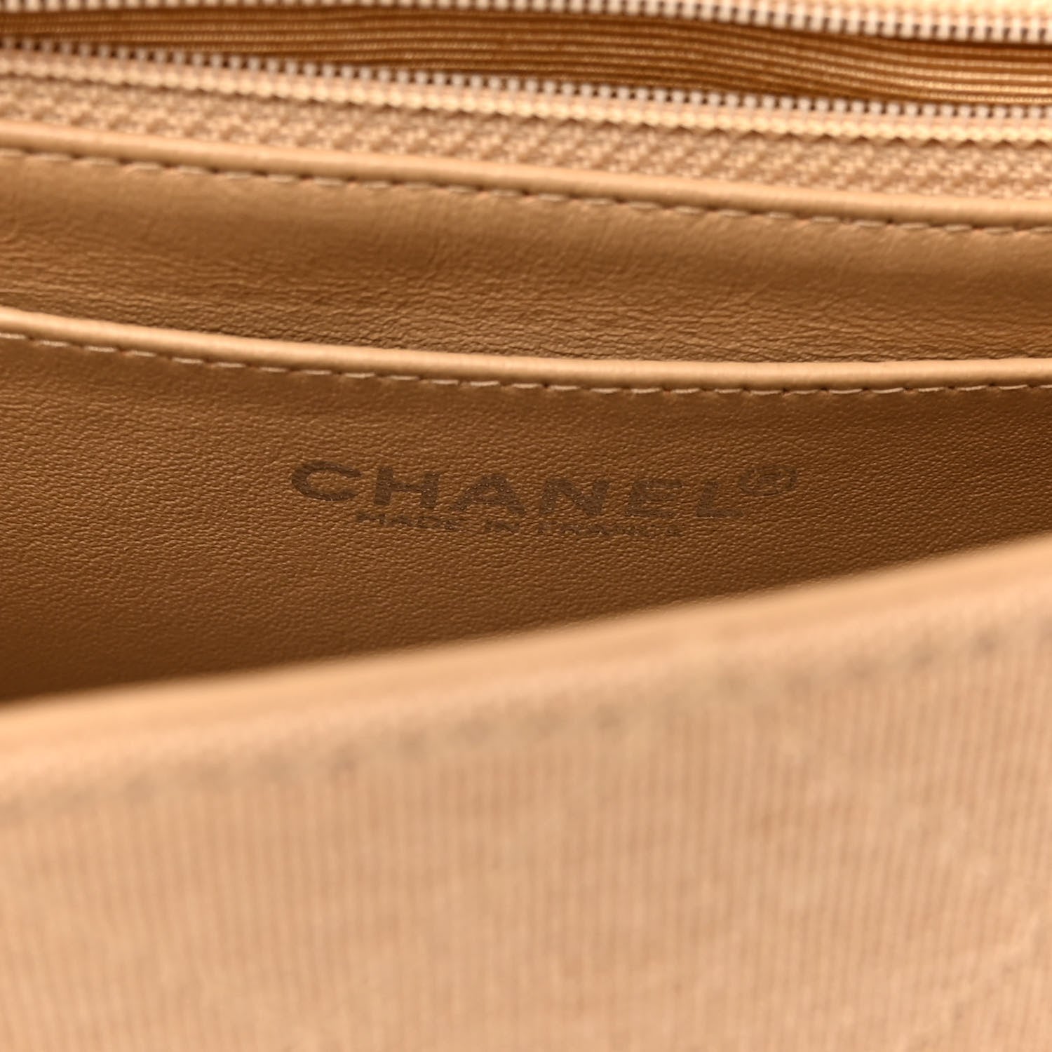 Chanel Jersey Quilted Medium Single Flap Beige 6 of 11