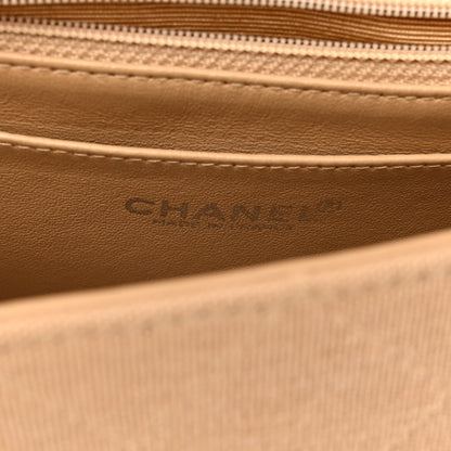 Chanel Jersey Quilted Medium Single Flap Beige 6 of 11
