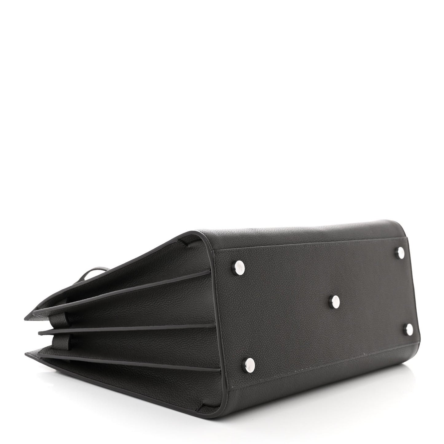 Grained Calfskin Small Sac De Jour Fog