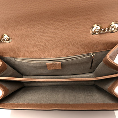 Gucci Dollar Calfskin Interlocking G Shoulder Bag Camelia 7 of 10