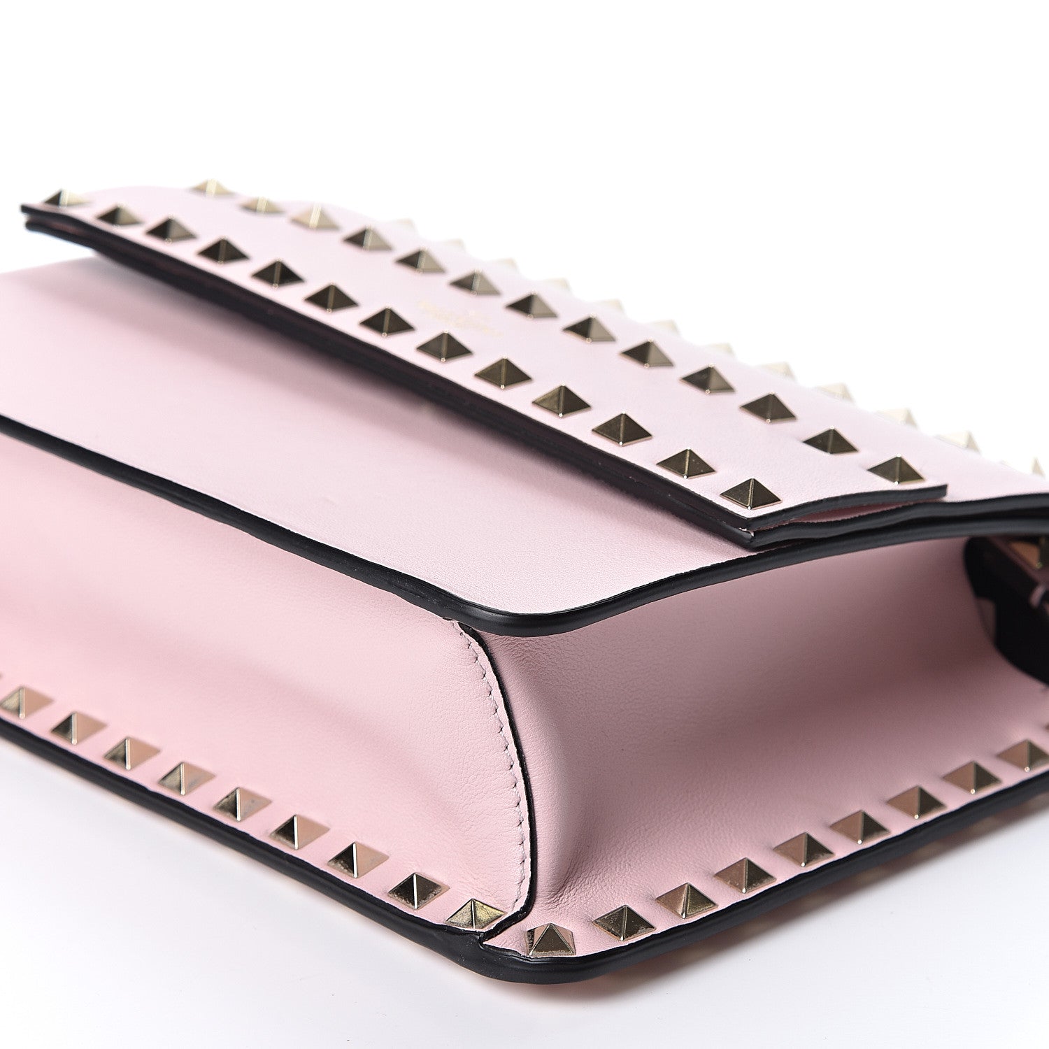 Valentino Garavani Vitello Rockstud Side Slip Crossbody Pink 8 of 8