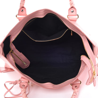 Balenciaga Veau Amp Plate Gold Hardware City Rose 6 of 16