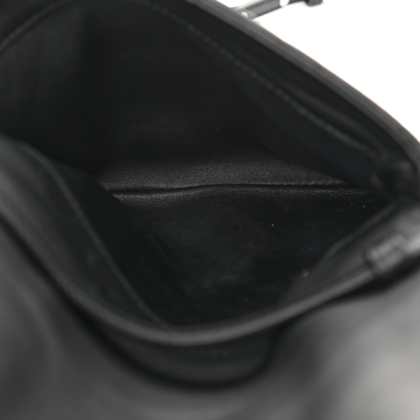 Nappa Intrecciato Crossbody Messenger Flap Black