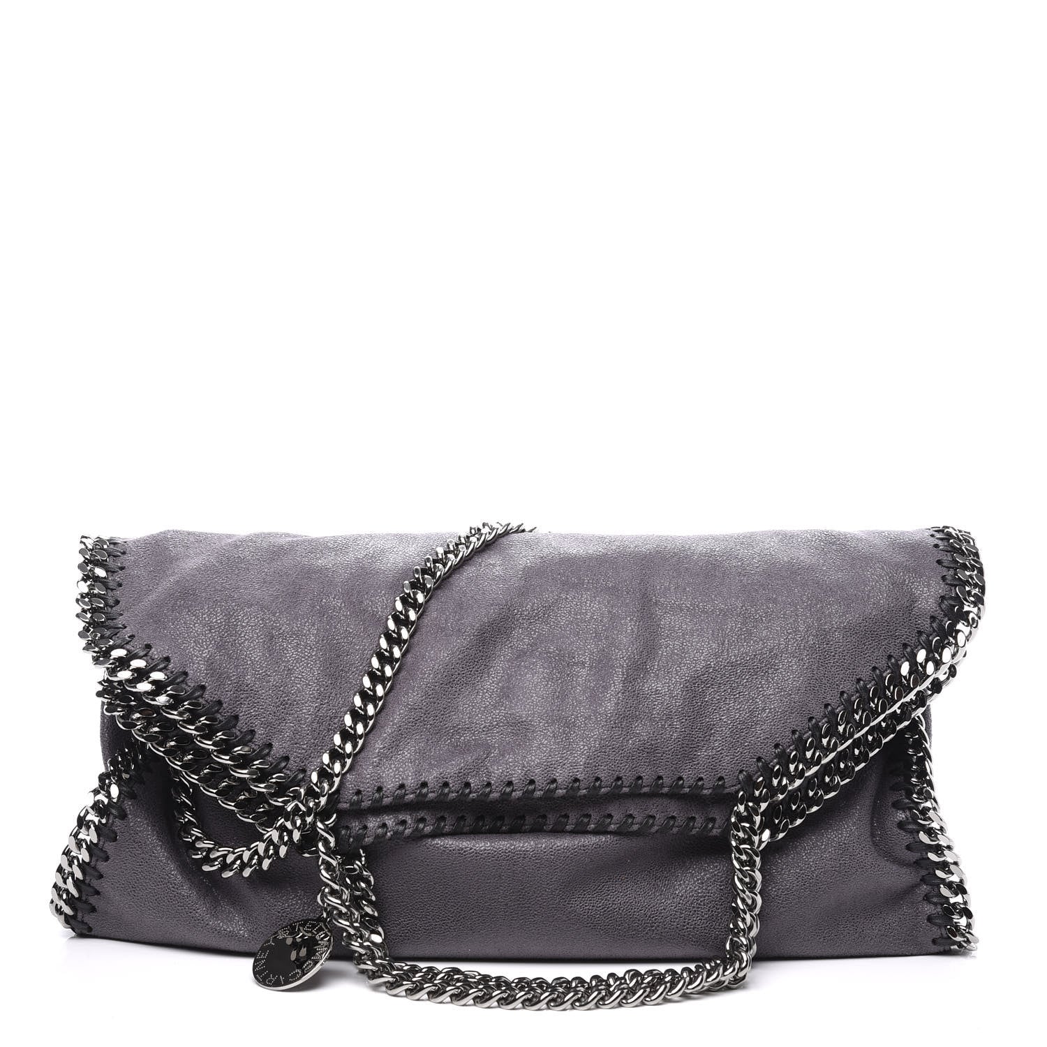 Stella McCartney Shaggy Deer Falabella Fold Over Tote Grey 1 of 8