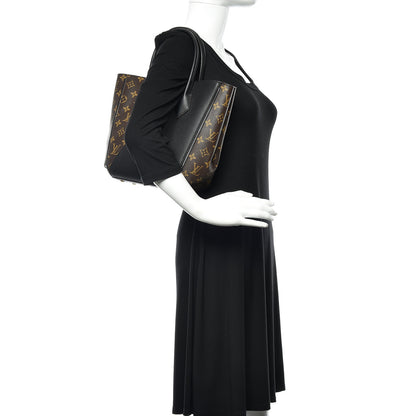 Louis Vuitton Calfskin Monogram Kimono Tote PM Black 2 of 9