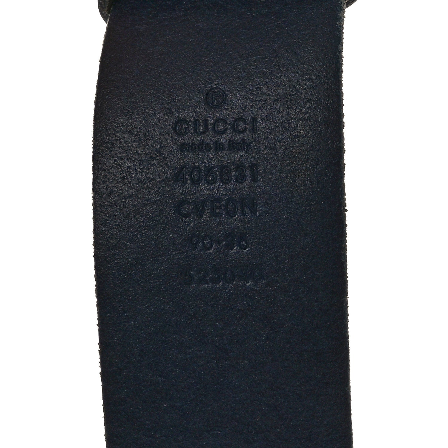 Gucci Cuoio Toscano Nickel Double Double G 40mm Belt 90 36 Blue 3 of 5