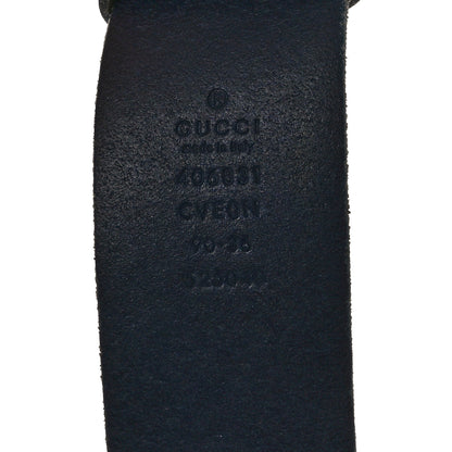 Gucci Cuoio Toscano Nickel Double Double G 40mm Belt 90 36 Blue 3 of 5