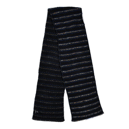 Chanel Wool Tweed Striped Scarf Multicolor 2 of 3