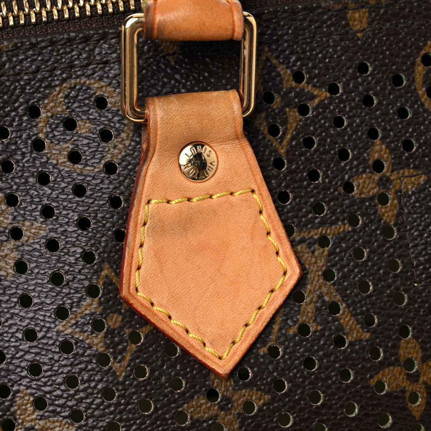 Monogram Perforated Speedy 30 Green