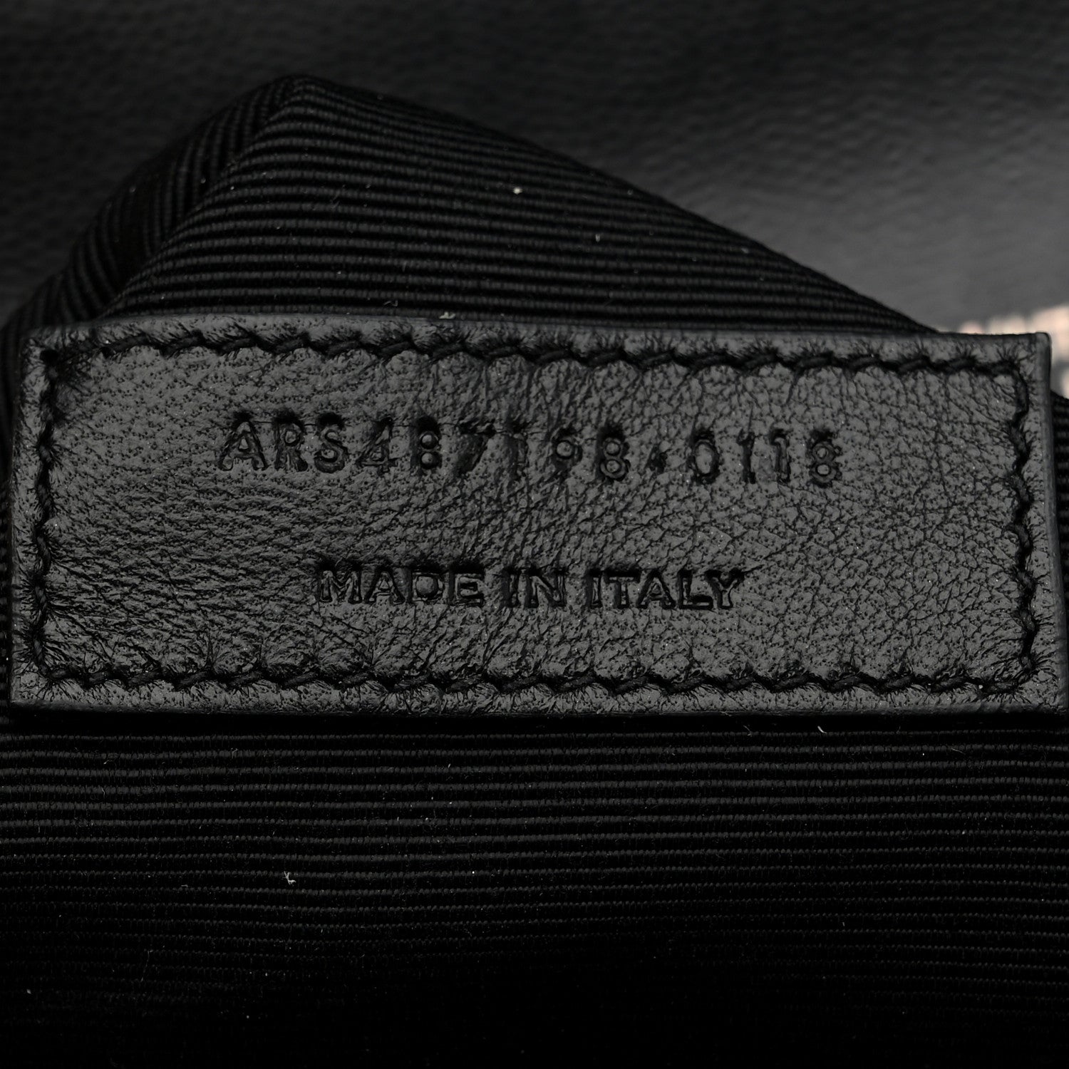 Saint Laurent Grain De Poudre Textured Mixed Matelasse Large Triquilt Monogram Monochrome Satchel Black 8 of 11
