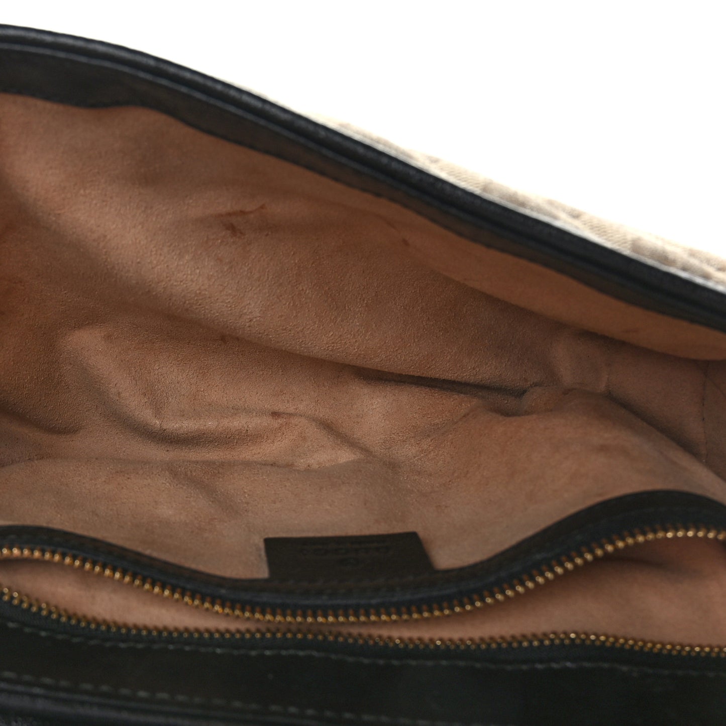 Monogram Matelasse Diagonal Small GG Marmont Shoulder Bag Beige Black