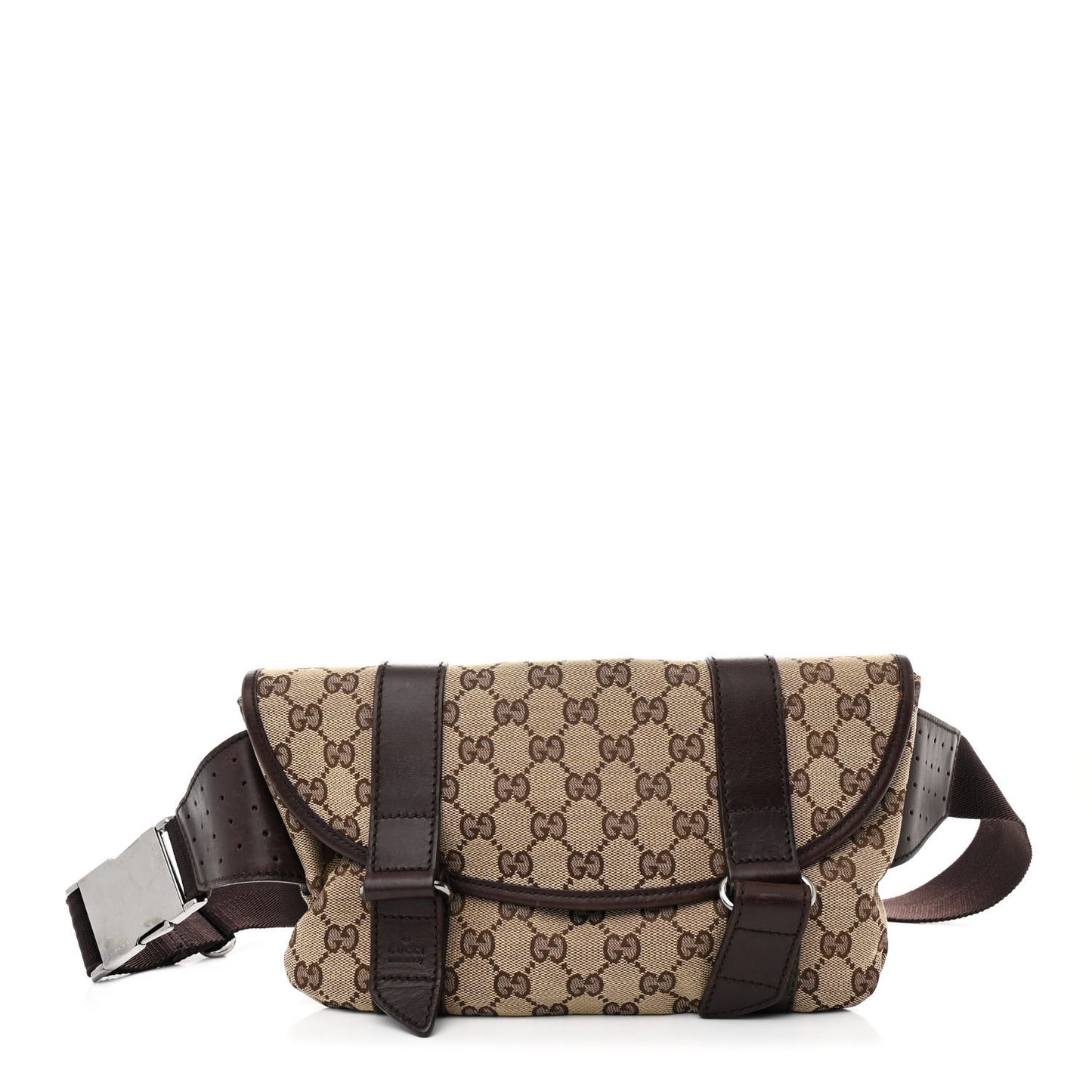Monogram Waist Belt Bag Dark Brown