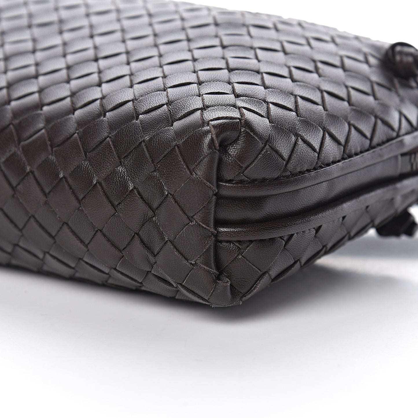 Nappa Intrecciato Nodini Bag Ebano