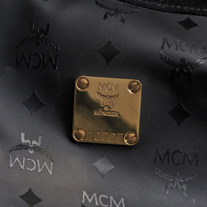 MCM Monogram Coated Canvas Garment Bag Black 10 of 19