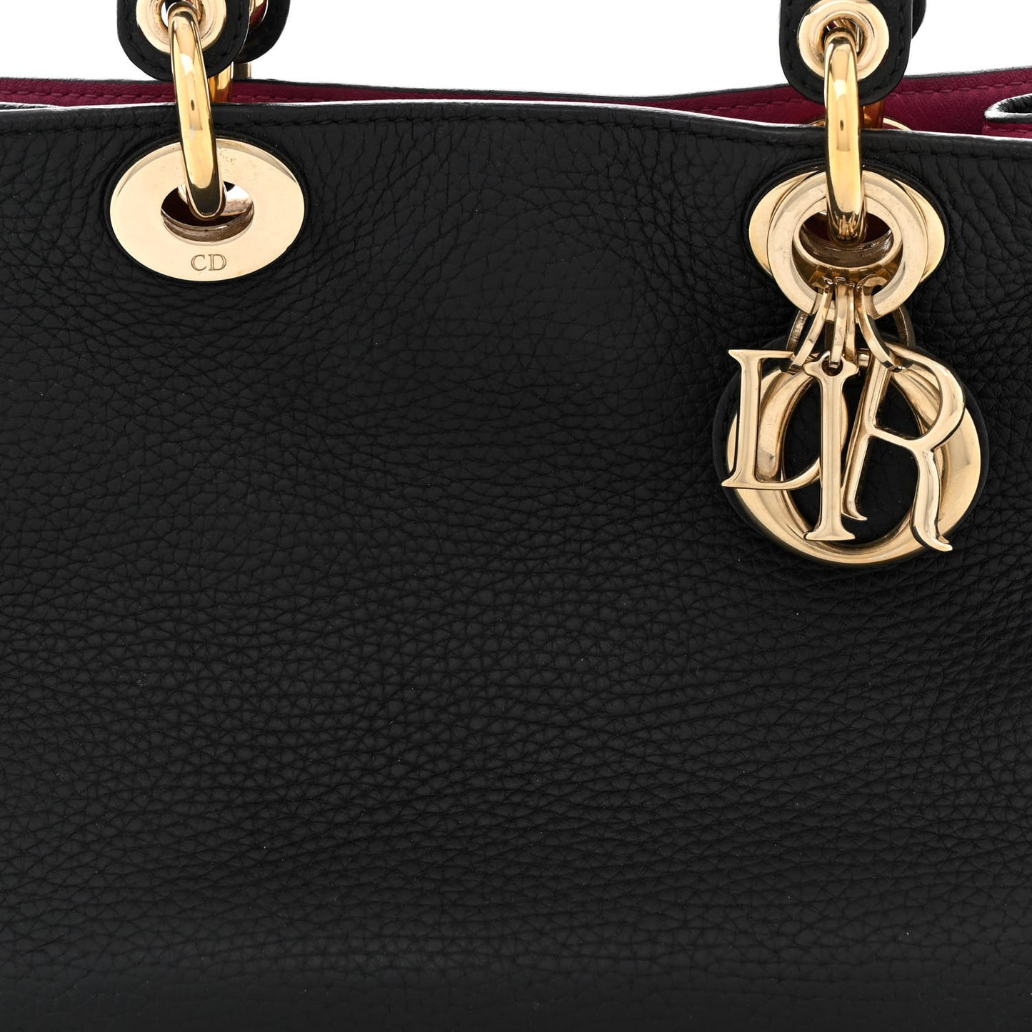 Bullcalf Small Diorissimo Tote Black Rose Indien
