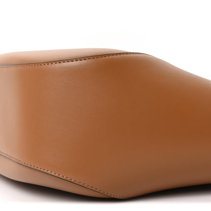 Prada City Calfskin Metal Triangle Logo Tote Caramel 10 of 10