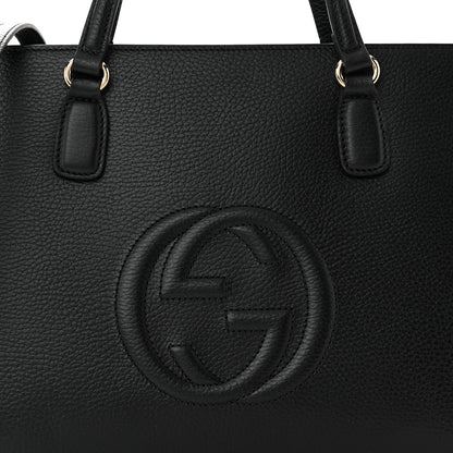 Gucci Dollar Calfskin Large Soho Top Handle Satchel Black 8 of 10