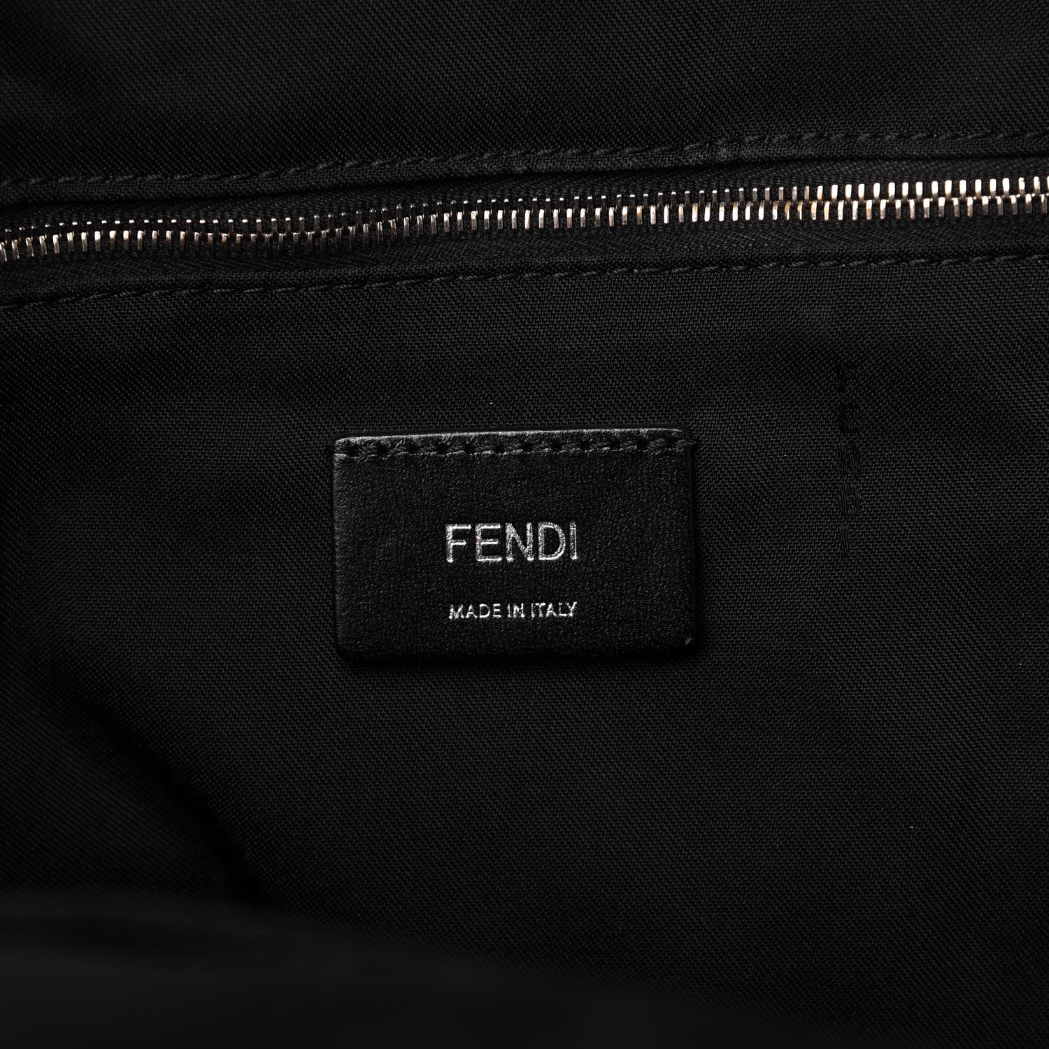 Fendi Nylon Calfskin Faces No Words Emoticon Backpack Grey Black 8 of 10