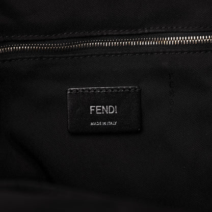 Fendi Nylon Calfskin Faces No Words Emoticon Backpack Grey Black 8 of 10